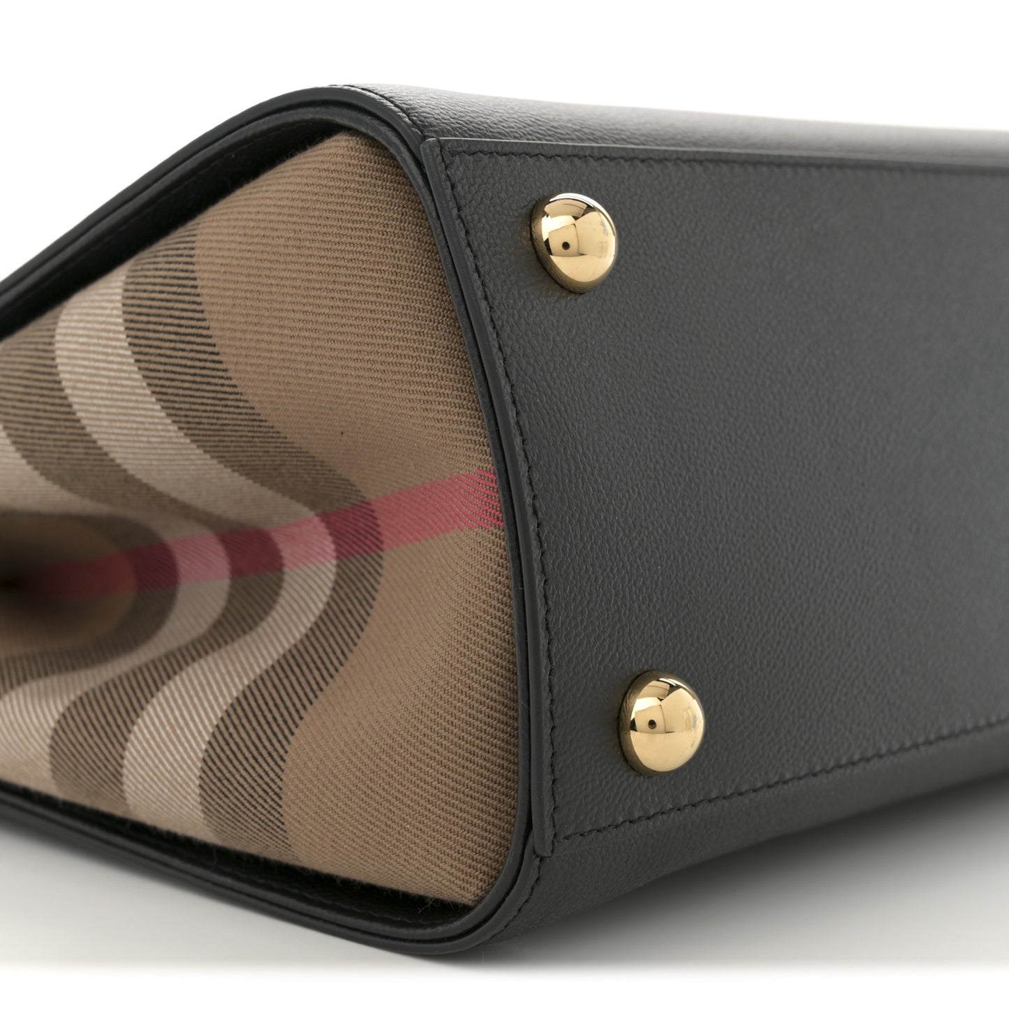 Calfskin Mega Check Small Banwell Tote Dark