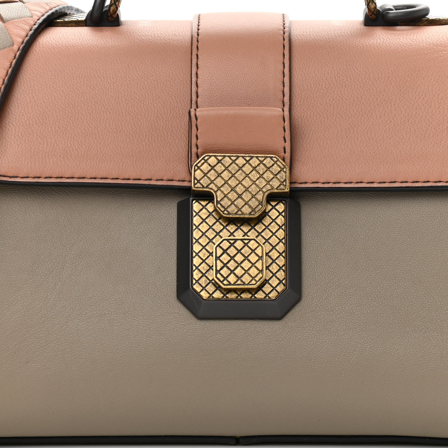 Bottega Veneta Nappa Multicolor Mini Piazza Bag Limestone 8 of 10