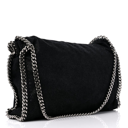 Stella McCartney Shaggy Deer Falabella Fold Over Tote Black 3 of 8