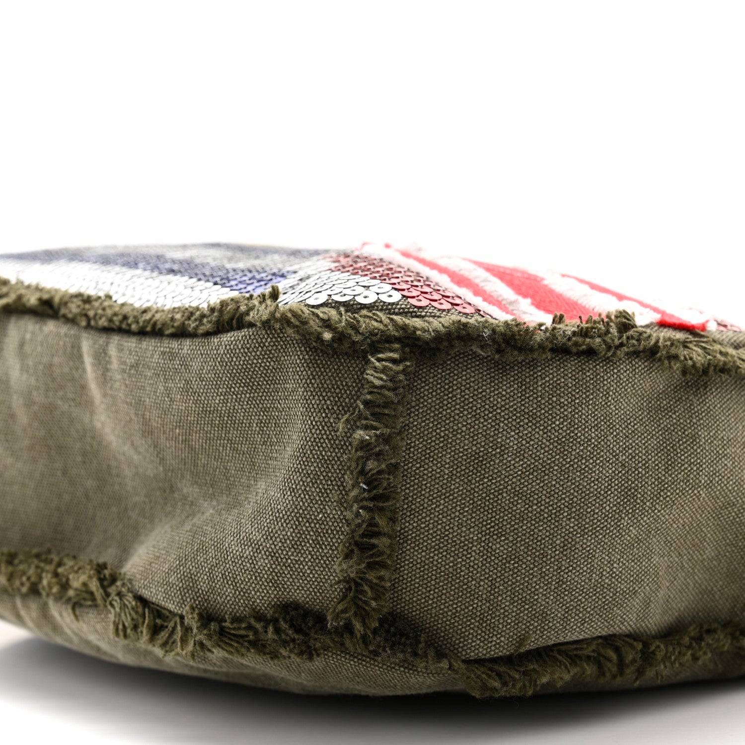 Chanel Canvas Sequins Cubano Trip Hobo Khaki 10 of 10