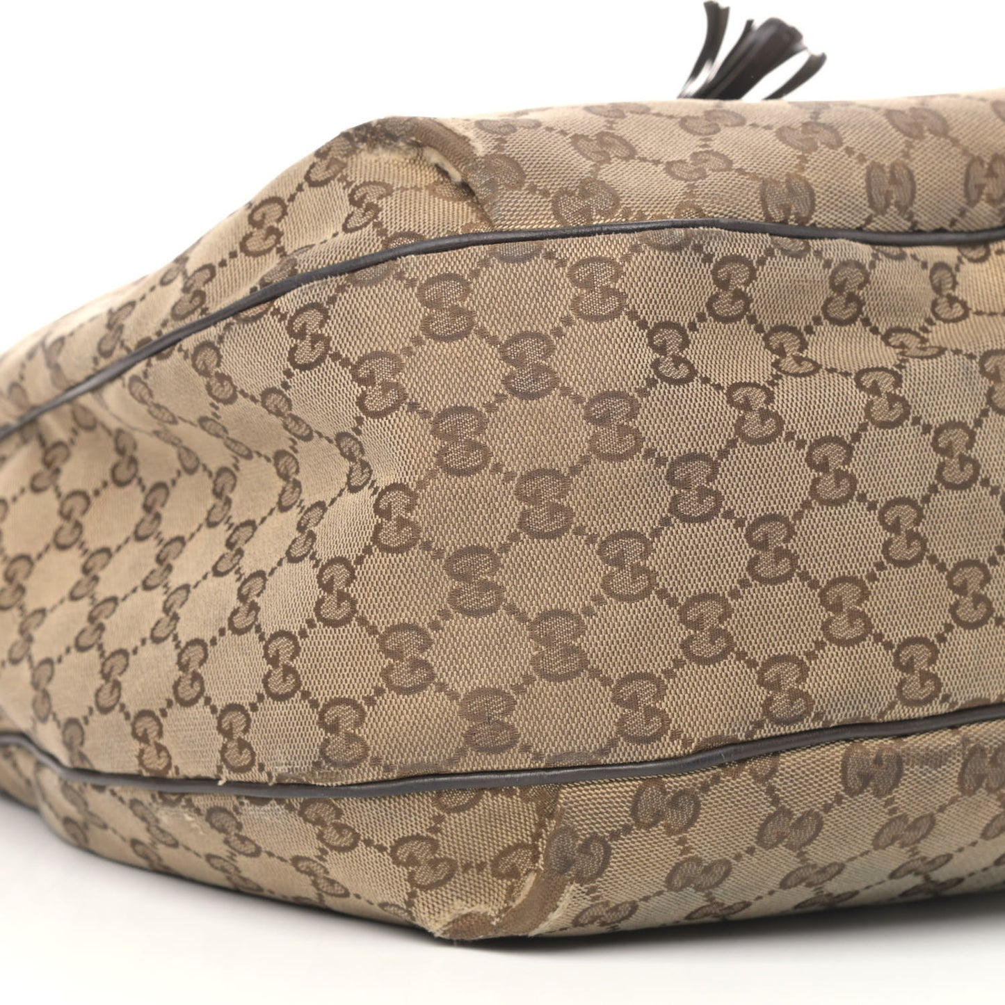 Monogram Margaux Calfskin Medium Emily Hobo Beige Ebony Cocoa