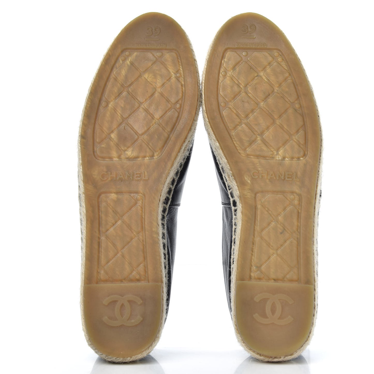 Lambskin CC Espadrilles 39 Black