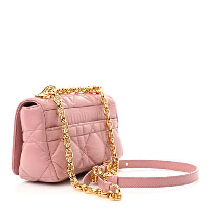 Christian Dior Lambskin Macrocannage Small Dior Caro Bag Pink 3 of 10