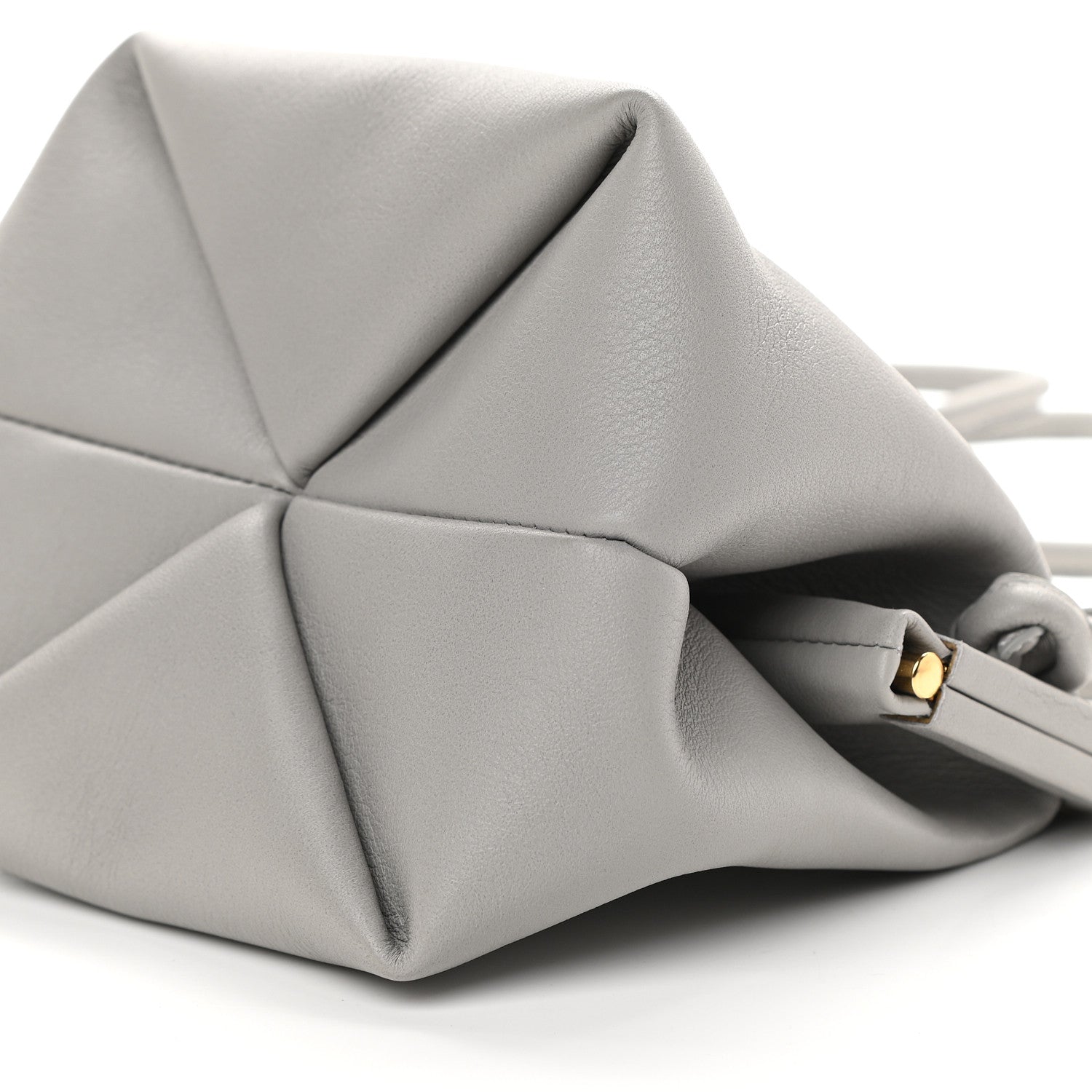 Mansur Gavriel Lambskin Mini Bloom Shoulder Bag Gray 8 of 9