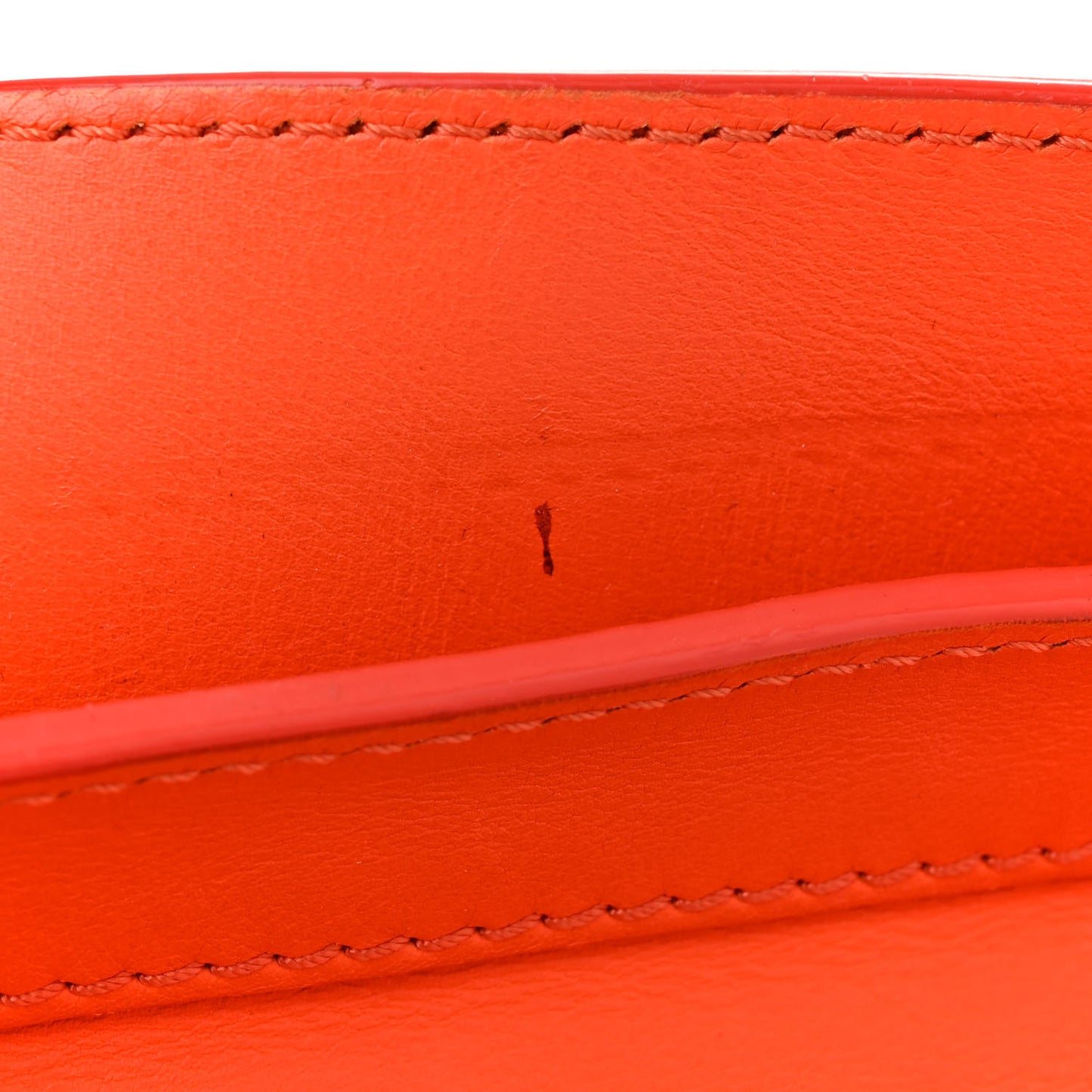 Smooth Calfskin Mini Luggage Orange