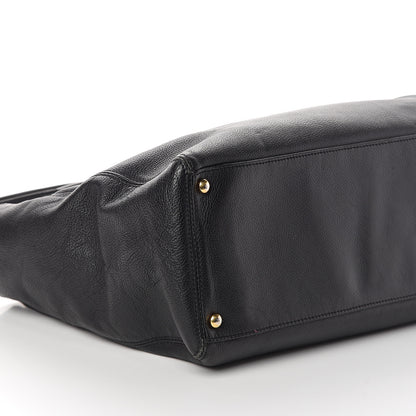 Chanel Calfskin Cerf Shopper Tote Black 8 of 9
