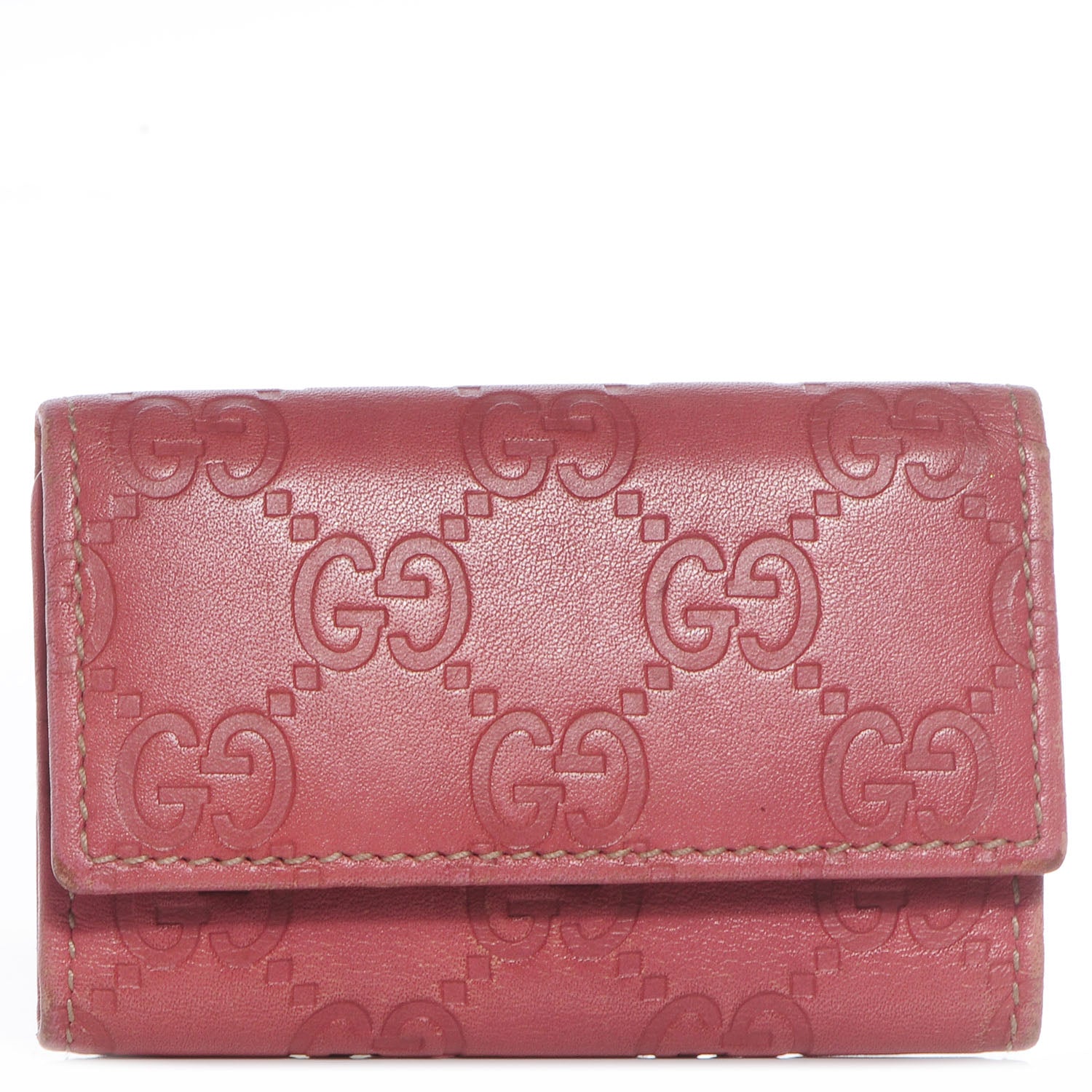 Gucci Guccissima 6 Key Holder Case Pink 1 of 7