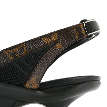 Louis Vuitton Patent Monogram Archlight Slingback Pumps 38 Black 10 of 12