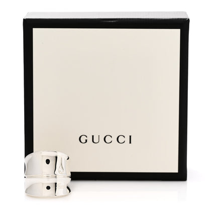 Gucci Sterling Silver Bamboo Ring 59 8.75 6 of 6