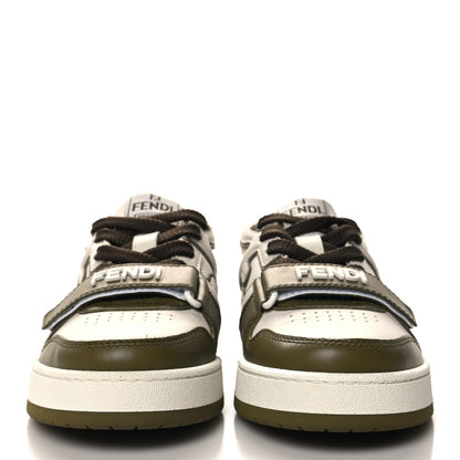 Fendi Vitello Womens Fendi Match Low Top Sneakers 38 Green 3 of 9