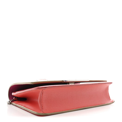 Fendi Vitello Elite Crystal Eye Monster Continental Wallet on Chain Bellini Multicolor 4 of 12