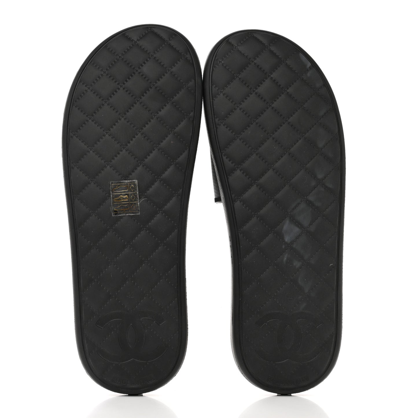 Thermoplastic PVC Camellia Mule Sandals 42 Black Ivory