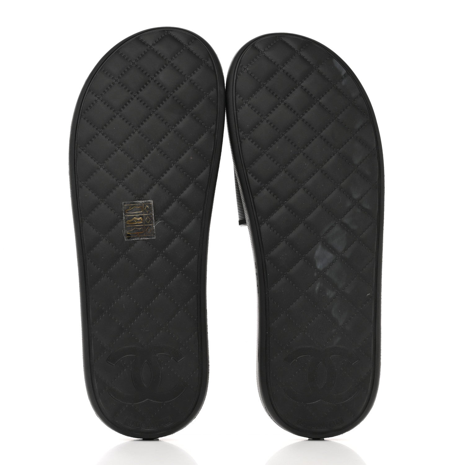 Chanel Thermoplastic PVC Camellia Mule Sandals 42 Black Ivory 5 of 6