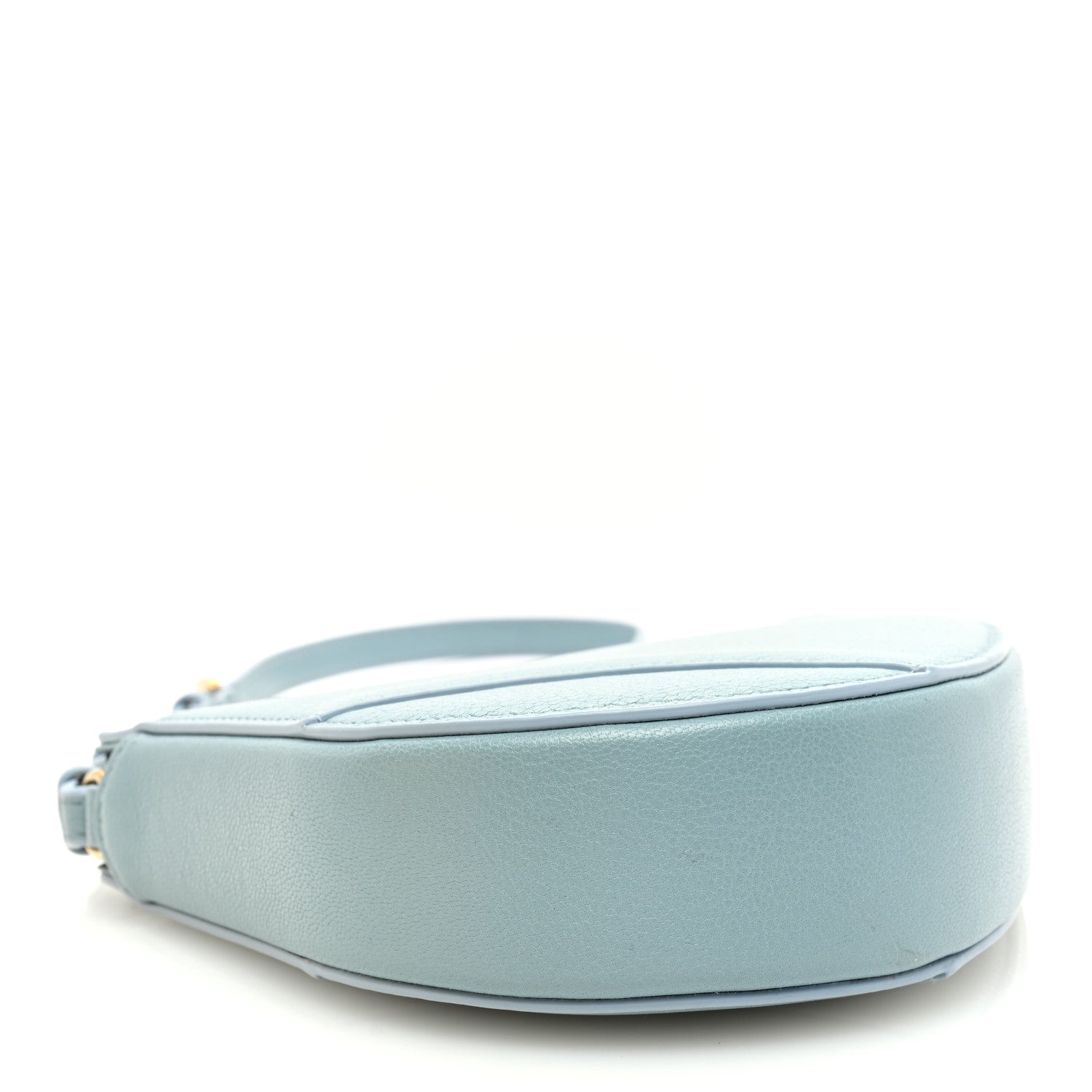 Christian Dior Goatskin Saddle Rodeo Pouch Light Blue 4 of 9