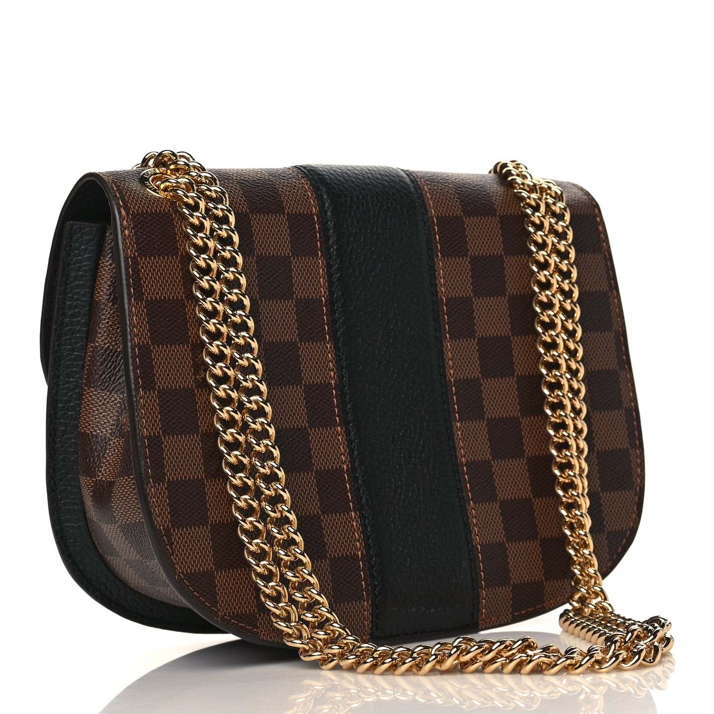 Damier Ebene Cuir Taurillon Wight Black