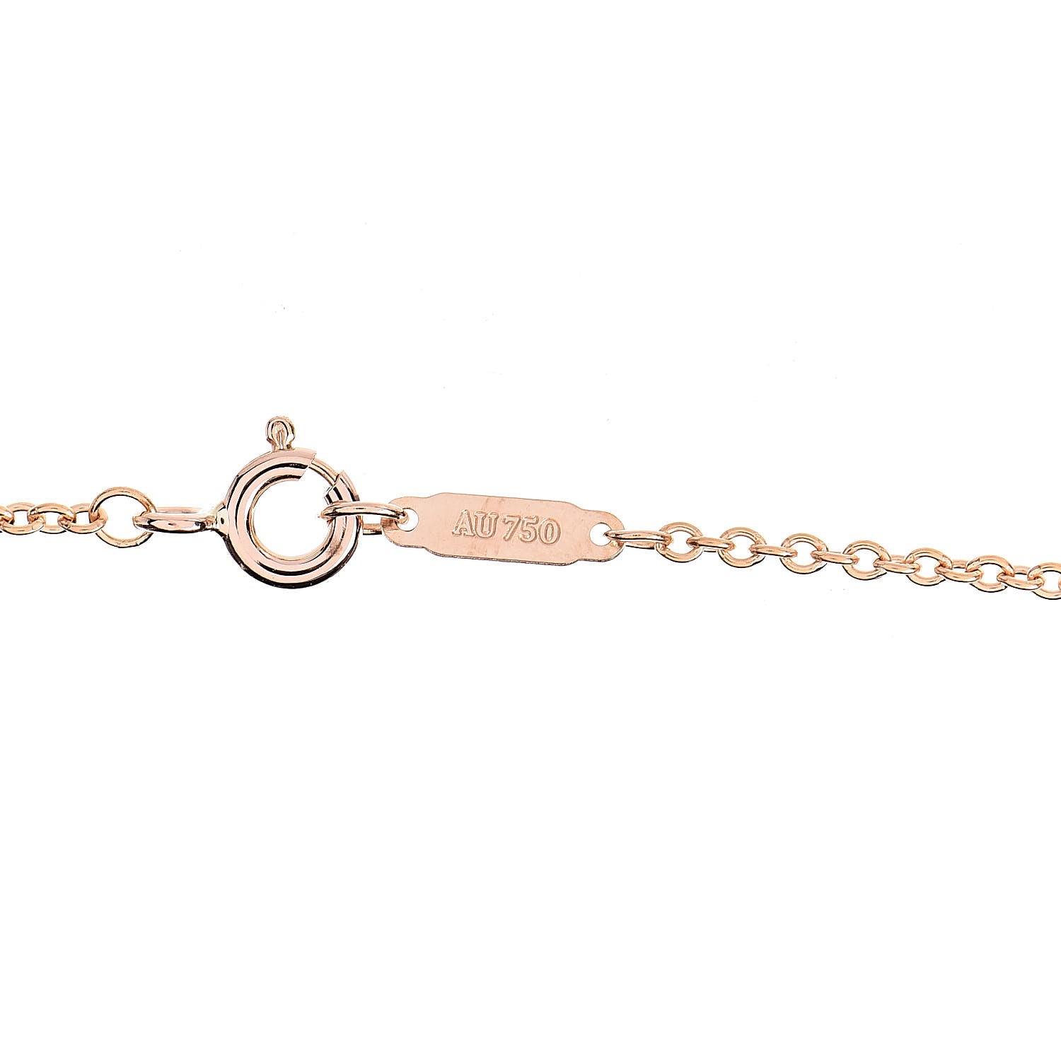 Tiffany 18K Rose Gold Diamond Heart Key Pendant Necklace 5 of 6