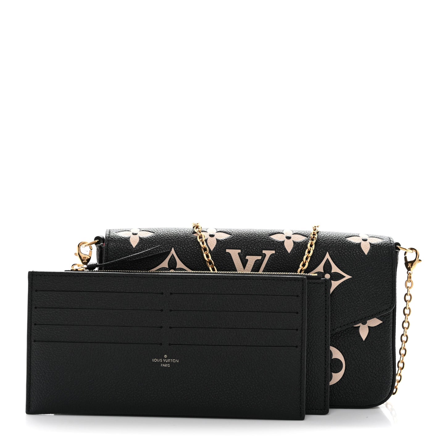 Empreinte Monogram Giant Felicie Pochette Black Beige