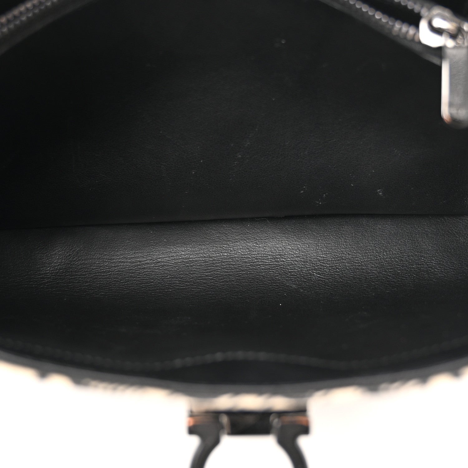 Salvatore Ferragamo Jacquard Trifolio Shoulder Bag Beige Black 6 of 11
