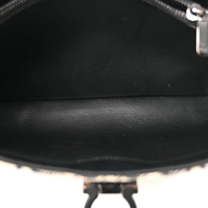 Salvatore Ferragamo Jacquard Trifolio Shoulder Bag Beige Black 6 of 11