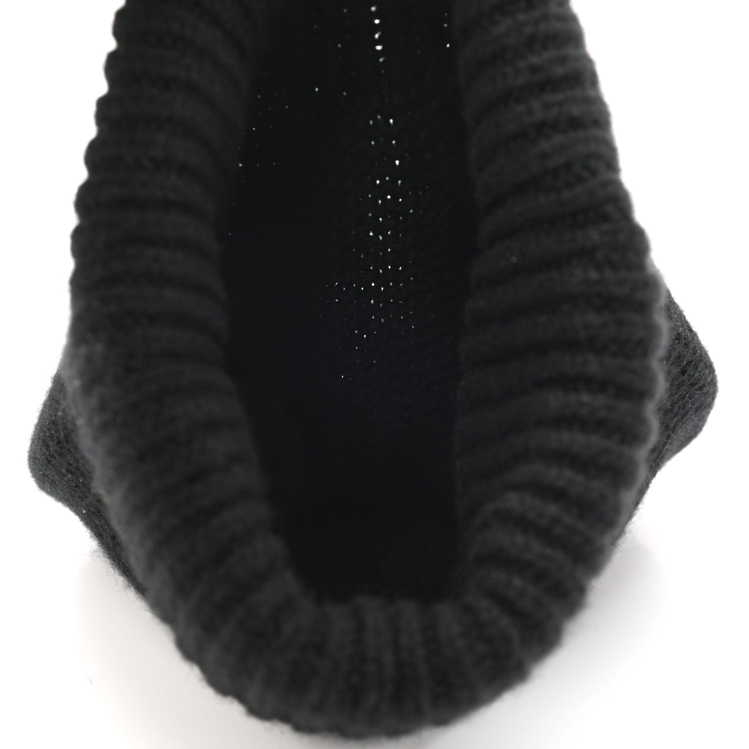 Hermes Cashmere Beanie Hat M Black 4 of 6