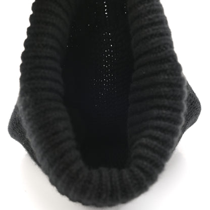 Hermes Cashmere Beanie Hat M Black 4 of 6