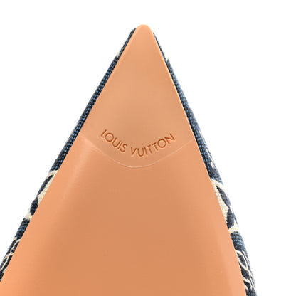 Louis Vuitton Jacquard Since 1854 Sofia Flat Mule 38 Blue 7 of 9