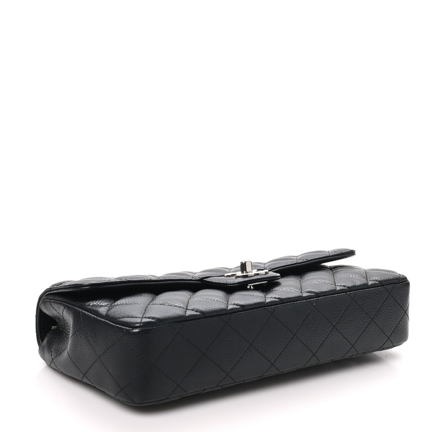Caviar Quilted East West Flap Black