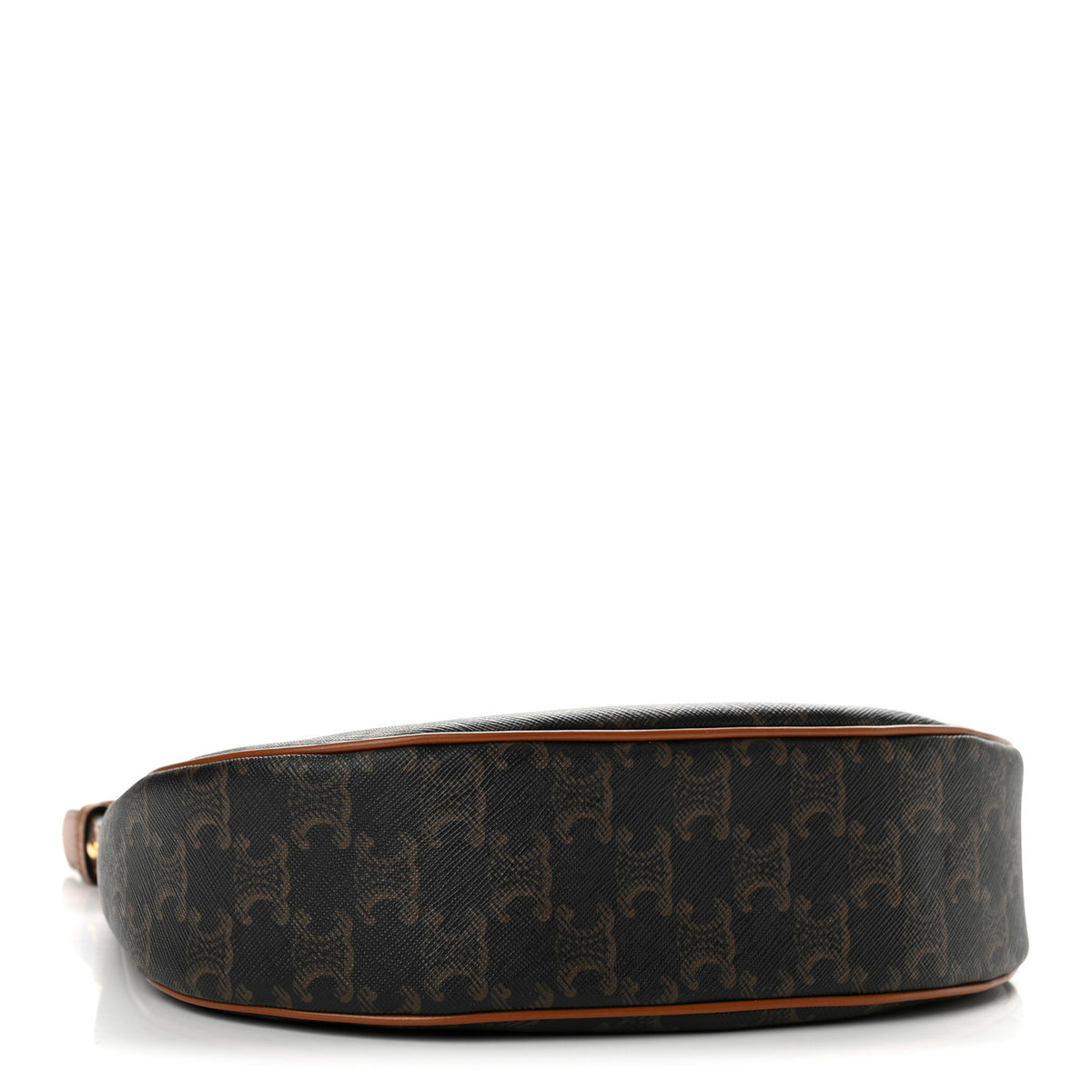 Triomphe Canvas Calfskin Ava Shoulder Bag Tan