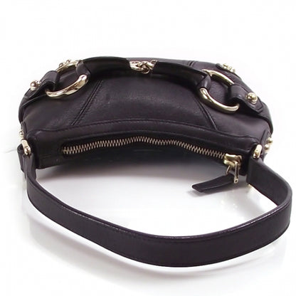 Gucci Leather Horsebit Small Handbag Black 5 of 10