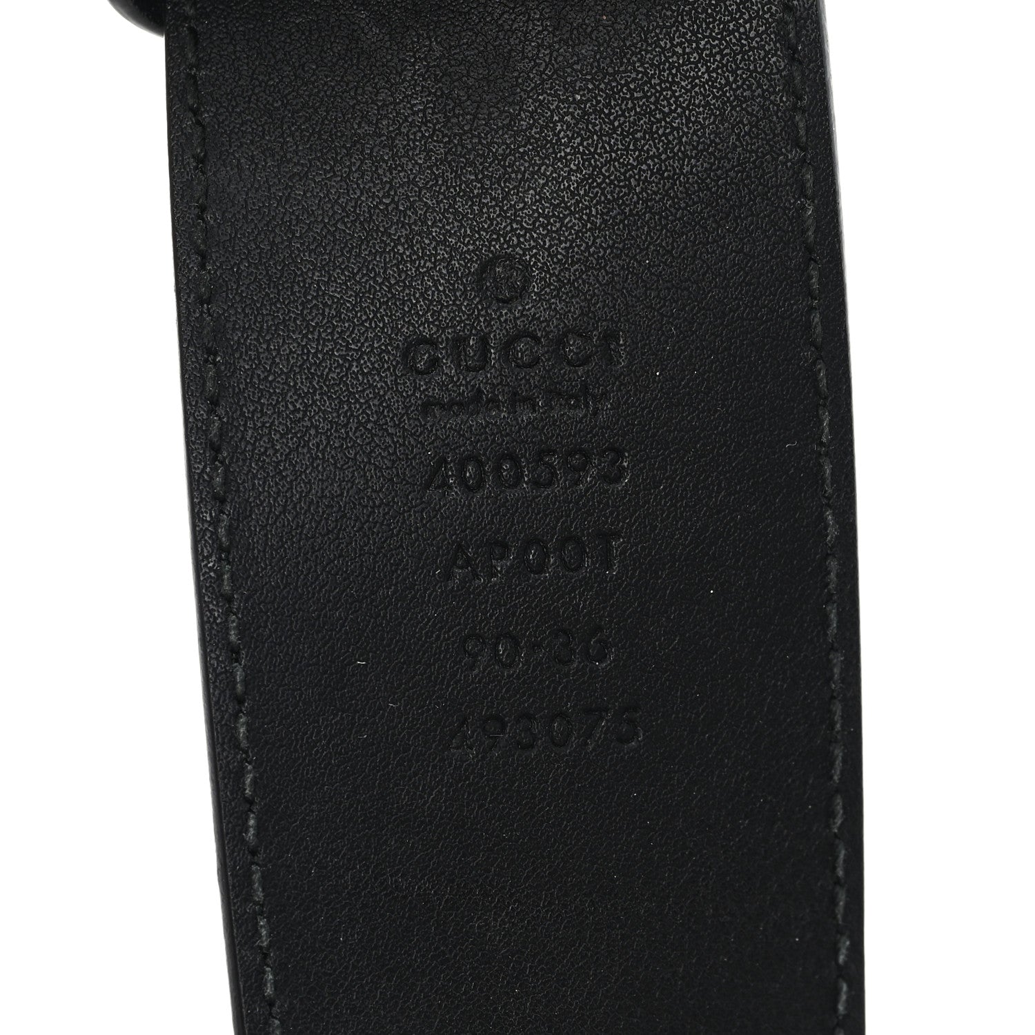 Gucci Calfskin Double G 40mm Belt 90 36 Black 3 of 4