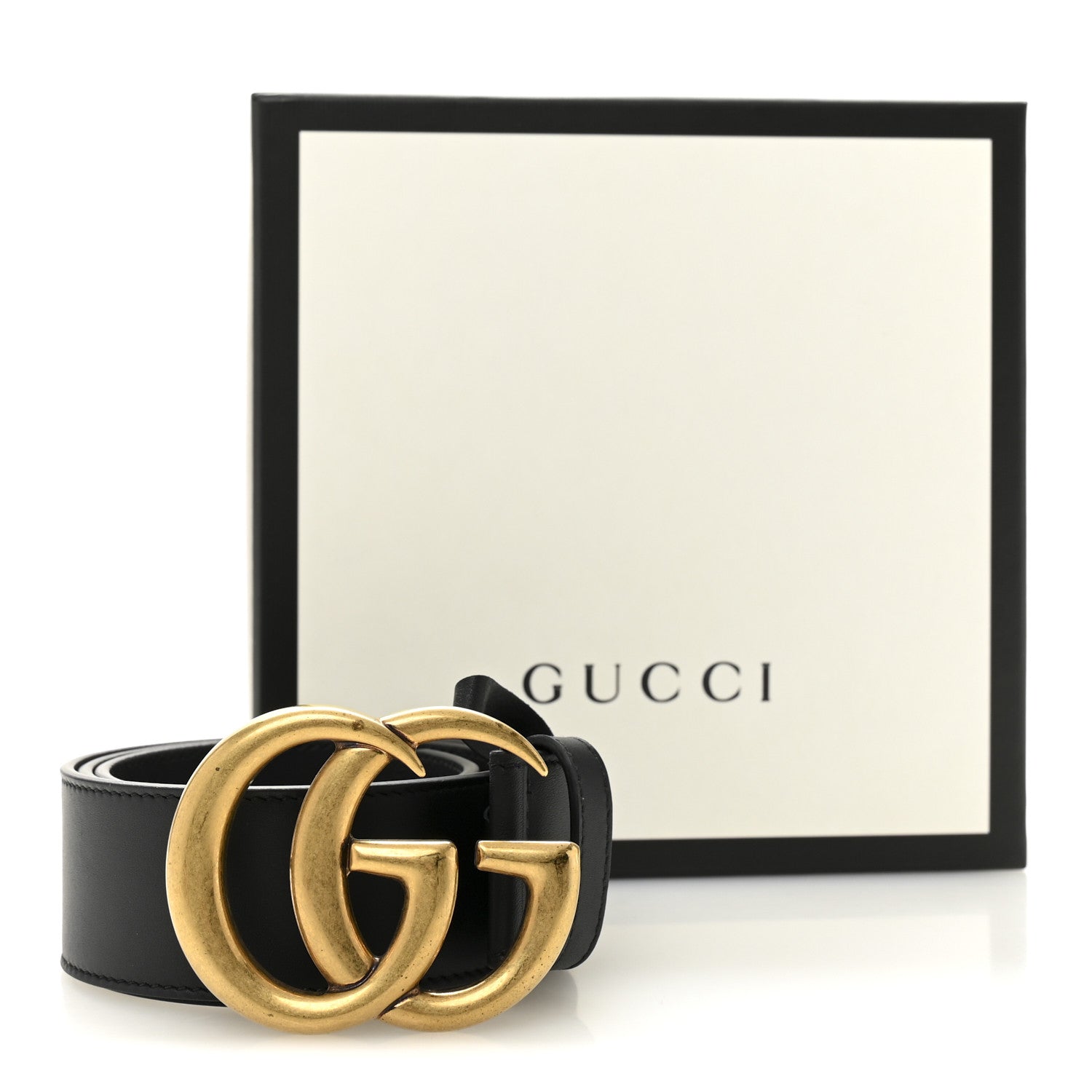 Gucci Calfskin Double G 40mm Belt 80 32 Black 6 of 6