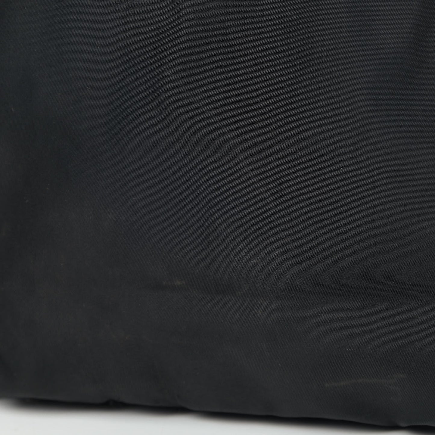 Tessuto Nylon Calfskin Crocodile Embossed Tote Black