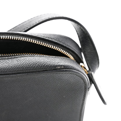 Balenciaga Signature Grained Calfskin Logo XS Ville Camera Bag Black White 13 of 13