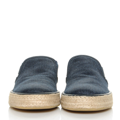 Louis Vuitton Mens Denim Damier Coconut Grove Slip On 10 Marine 2 of 8