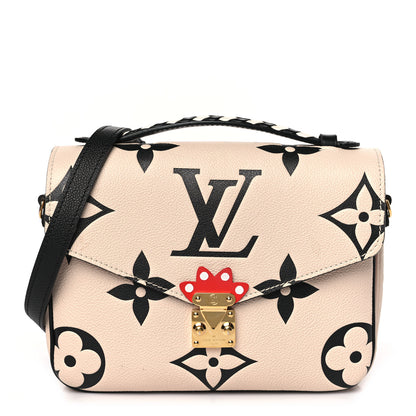Louis Vuitton Empreinte Monogram Giant Crafty Pochette Metis Creme Black 1 of 10