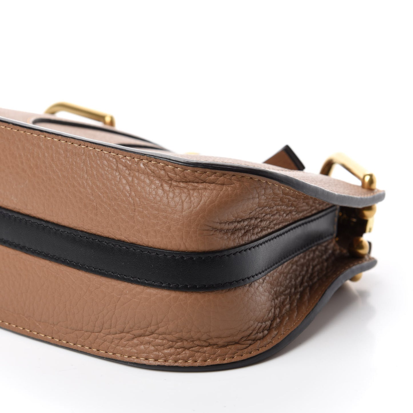 Grained Calfskin Nano Hayley Hobo Nut
