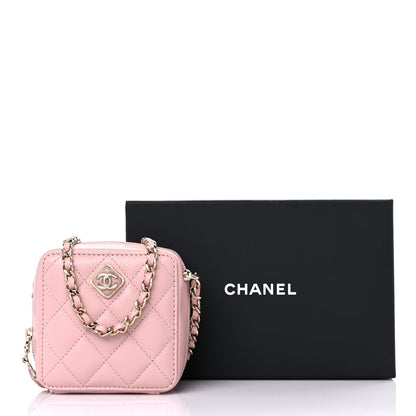Chanel Caviar Quilted Clutch With Chain Light Pink 9 of 9