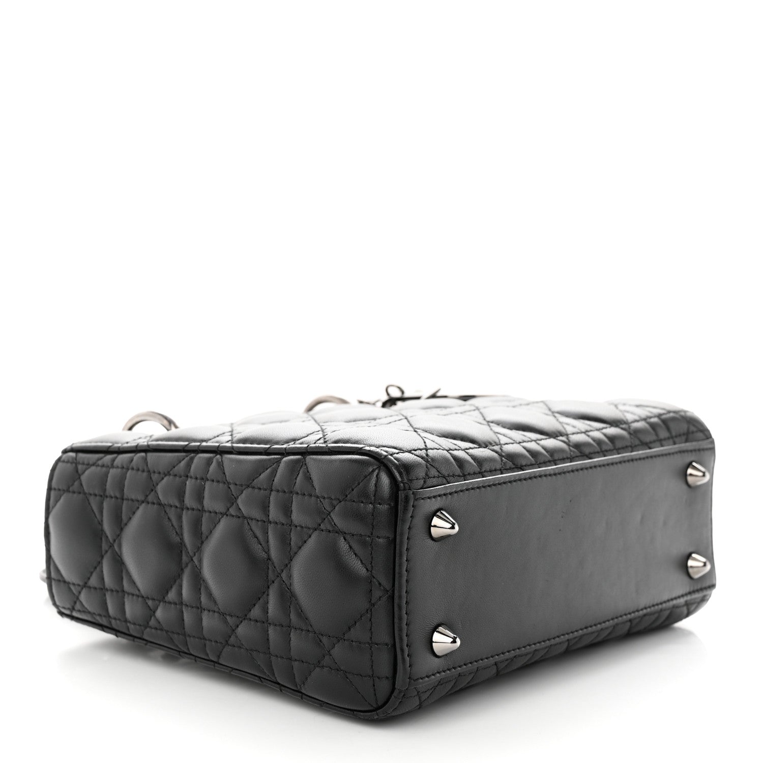 Christian Dior Lambskin Cannage Small My ABCDior Lady Dior Black 4 of 10