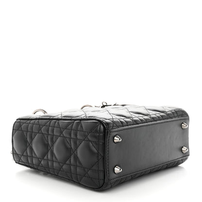 Christian Dior Lambskin Cannage Small My ABCDior Lady Dior Black 4 of 10