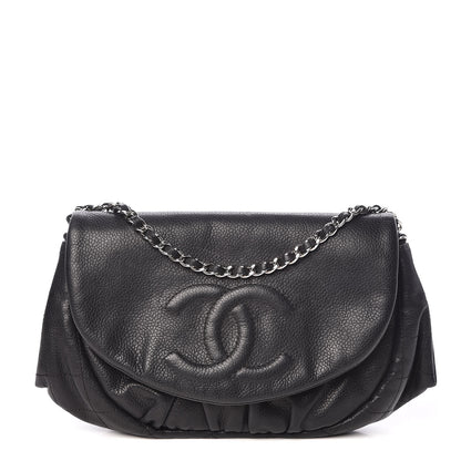 Chanel Caviar Half Moon Wallet On Chain WOC Black 1 of 12