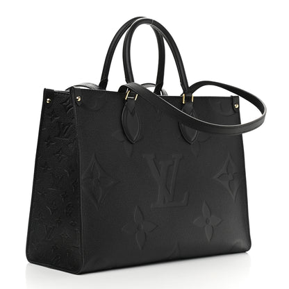 Louis Vuitton Empreinte Monogram Giant Onthego MM Black 3 of 8