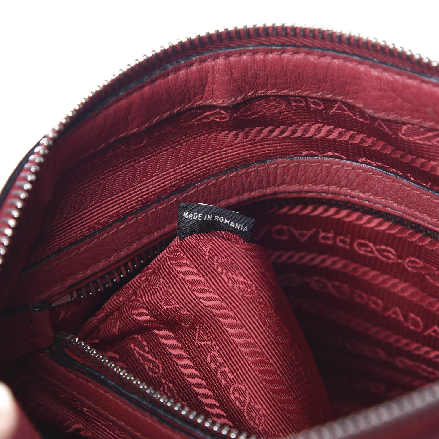 Prada Vitello Phenix Shopping Satchel Rosso 7 of 14