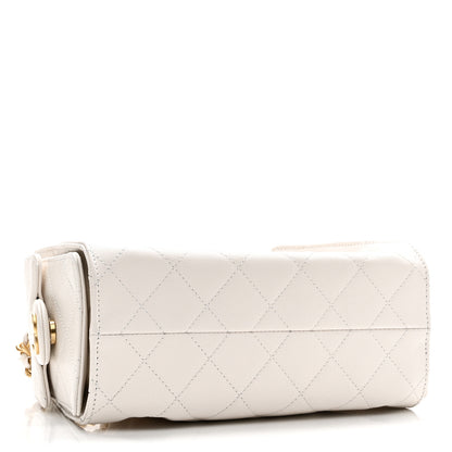 Chanel Caviar Quilted Mini Chanel 25 Handbag White 4 of 11