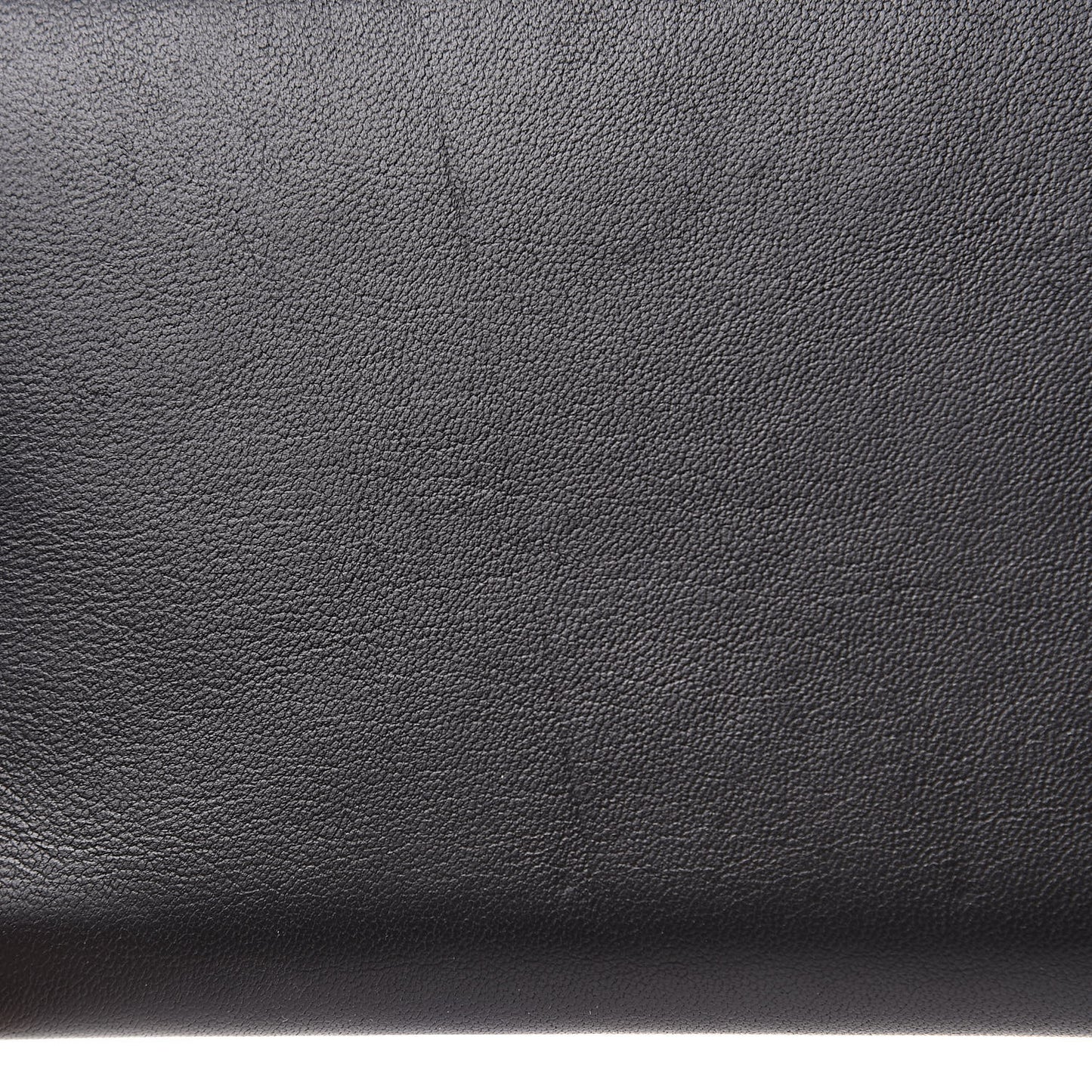 Lambskin Logo Zip Around Wallet Black