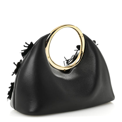 Jacquemus Lambskin Le Petit Calino Brode Ring Top Handle Bag Black 3 of 10
