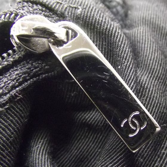 Chanel Tweed Boucle Knitting Bag Black 11 of 12