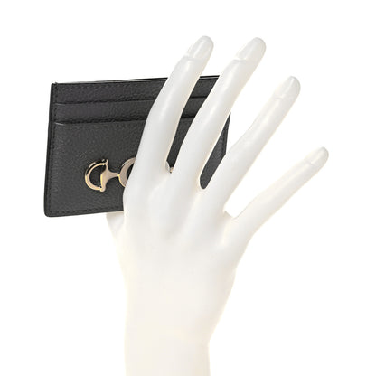 Gucci Grainy Calfskin Zumi Card Holder Dusty Grey 2 of 8