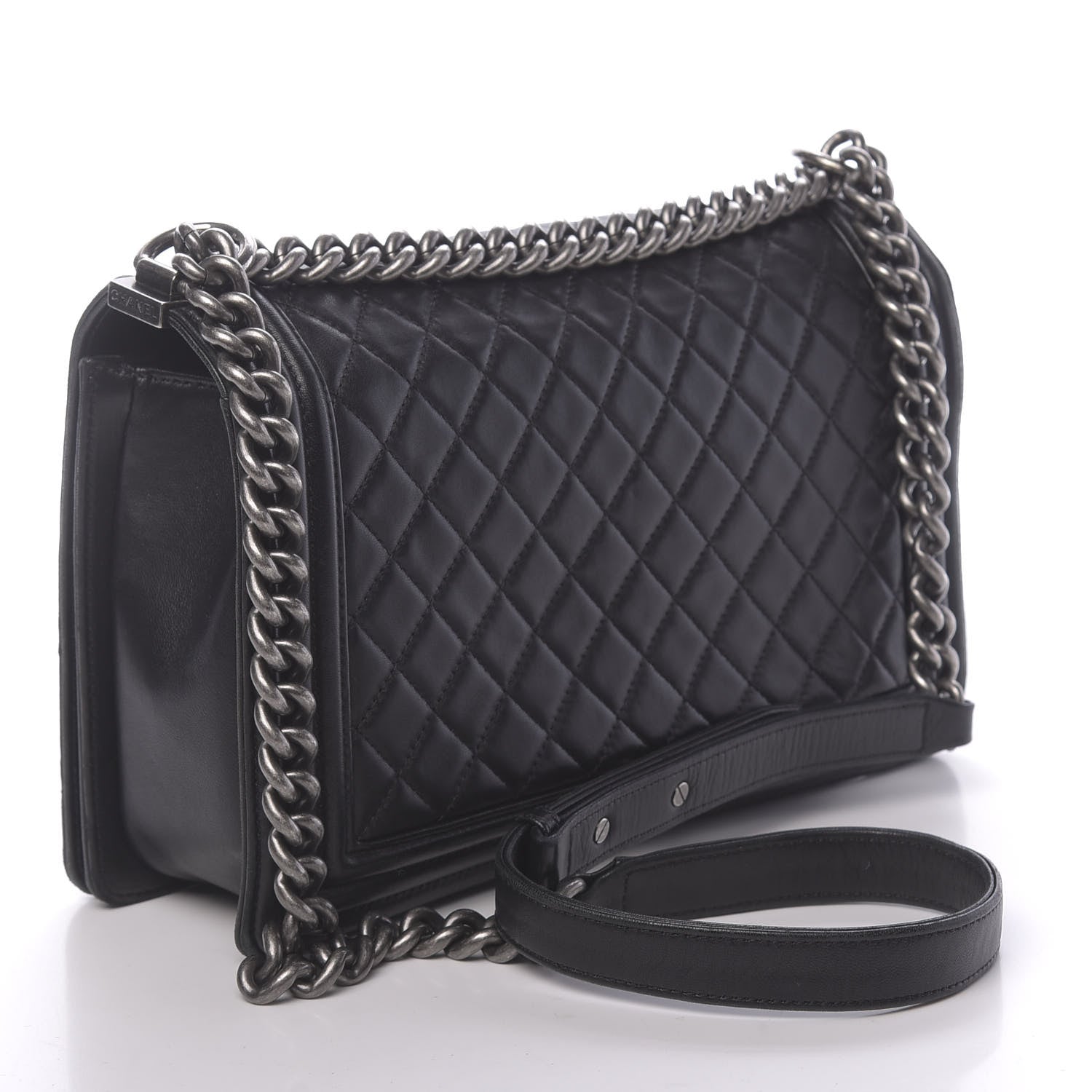 Chanel Lambskin Quilted New Medium Boy Flap Black 4 of 18
