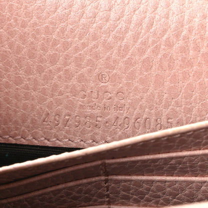 Gucci Dollar Calfskin Mini GG Marmont Chain Wallet Perfect Pink 6 of 9