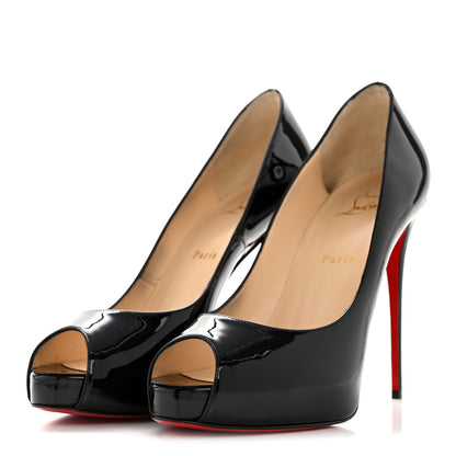Christian Louboutin Patent New Very Prive 120 Pumps 40 Black 4 of 10